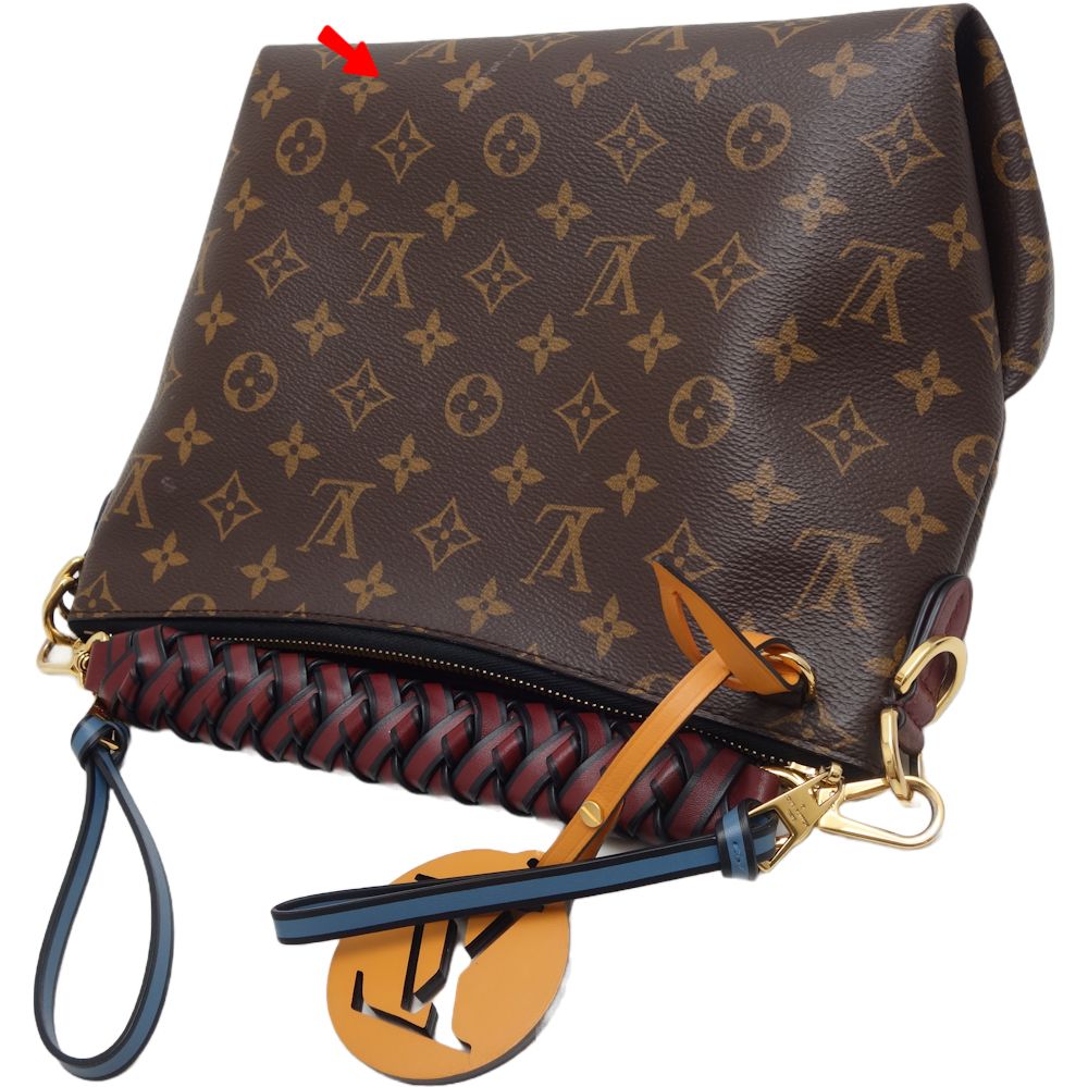 Louis Vuitton Monogram  Mini Zipped Hobo 2way Bag Brown