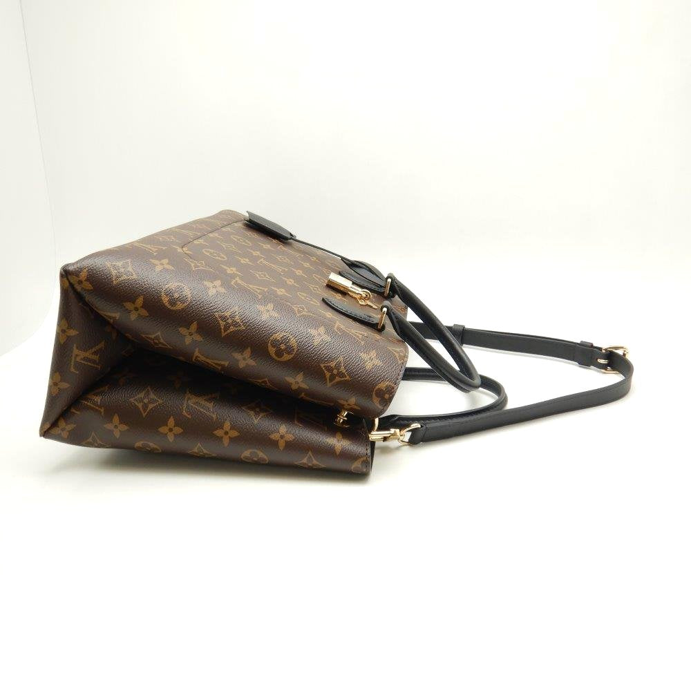 Louis Vuitton Monogram Flower Tote Noir 2way Bag