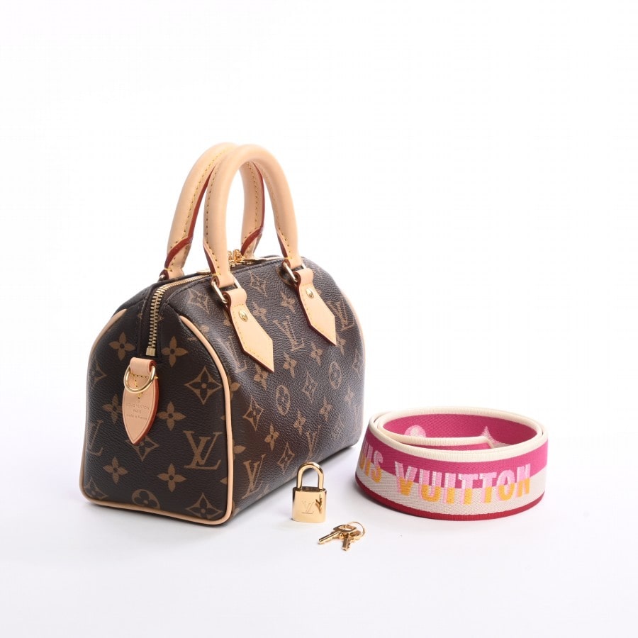 Louis Vuitton Speedy Bandouliere 20 Handbag Monogram Fuchsia