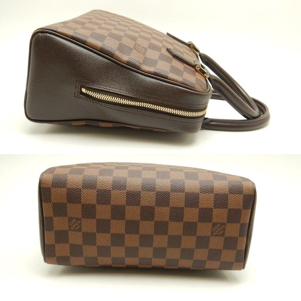 Louis Vuitton Damier Brera Ebene Handbag Brown