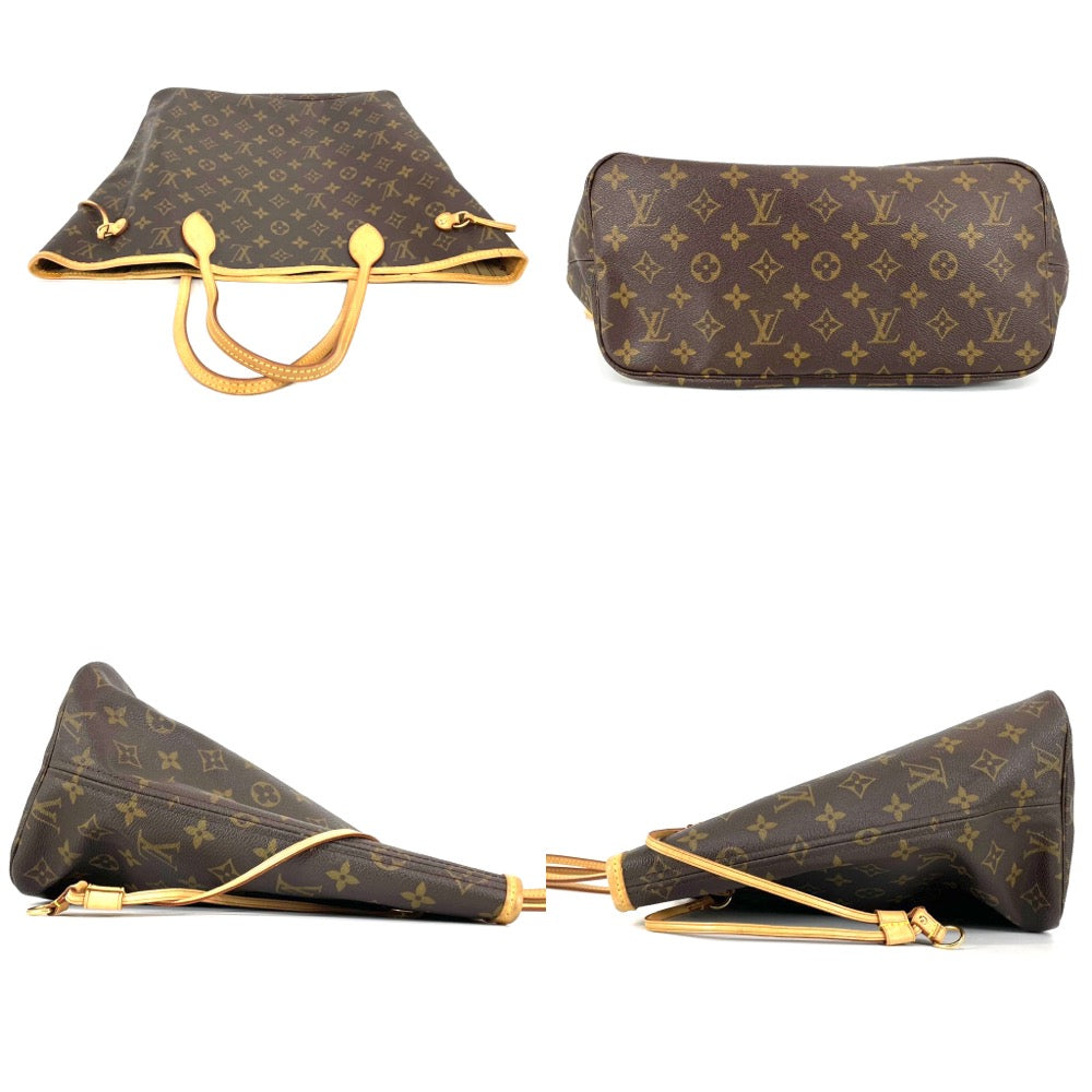 Louis Vuitton Tote Bag Monogram Neverfull MM Handbag Brown