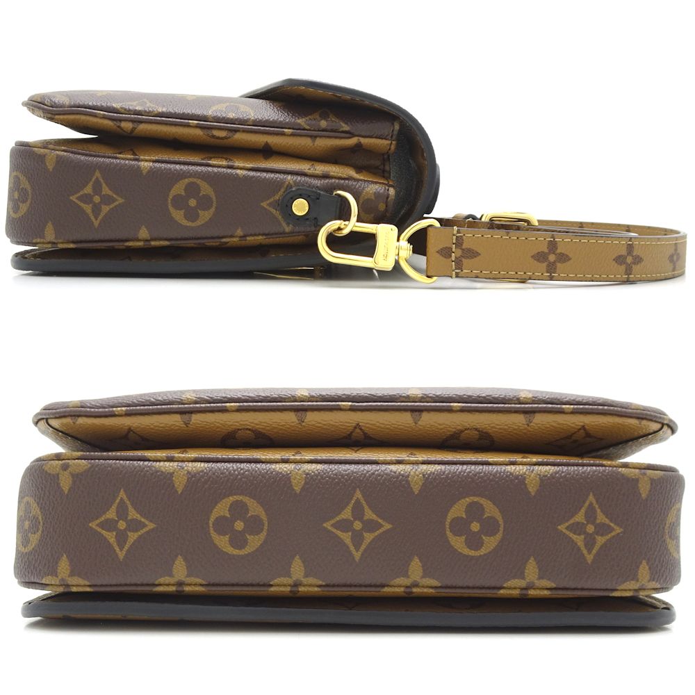 Louis Vuitton monogram Reverse Pochette Metis MM Brown 2way Bag