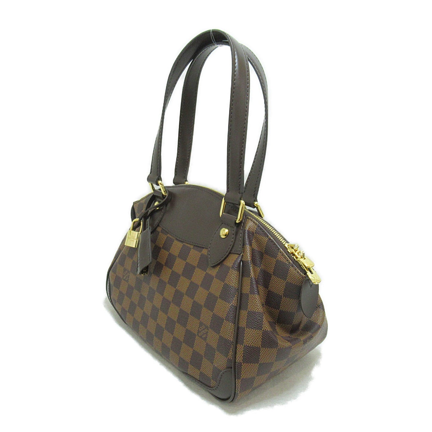 Louis Vuitton Verona PM Shoulder Bag Coated Canvas Damier Brown