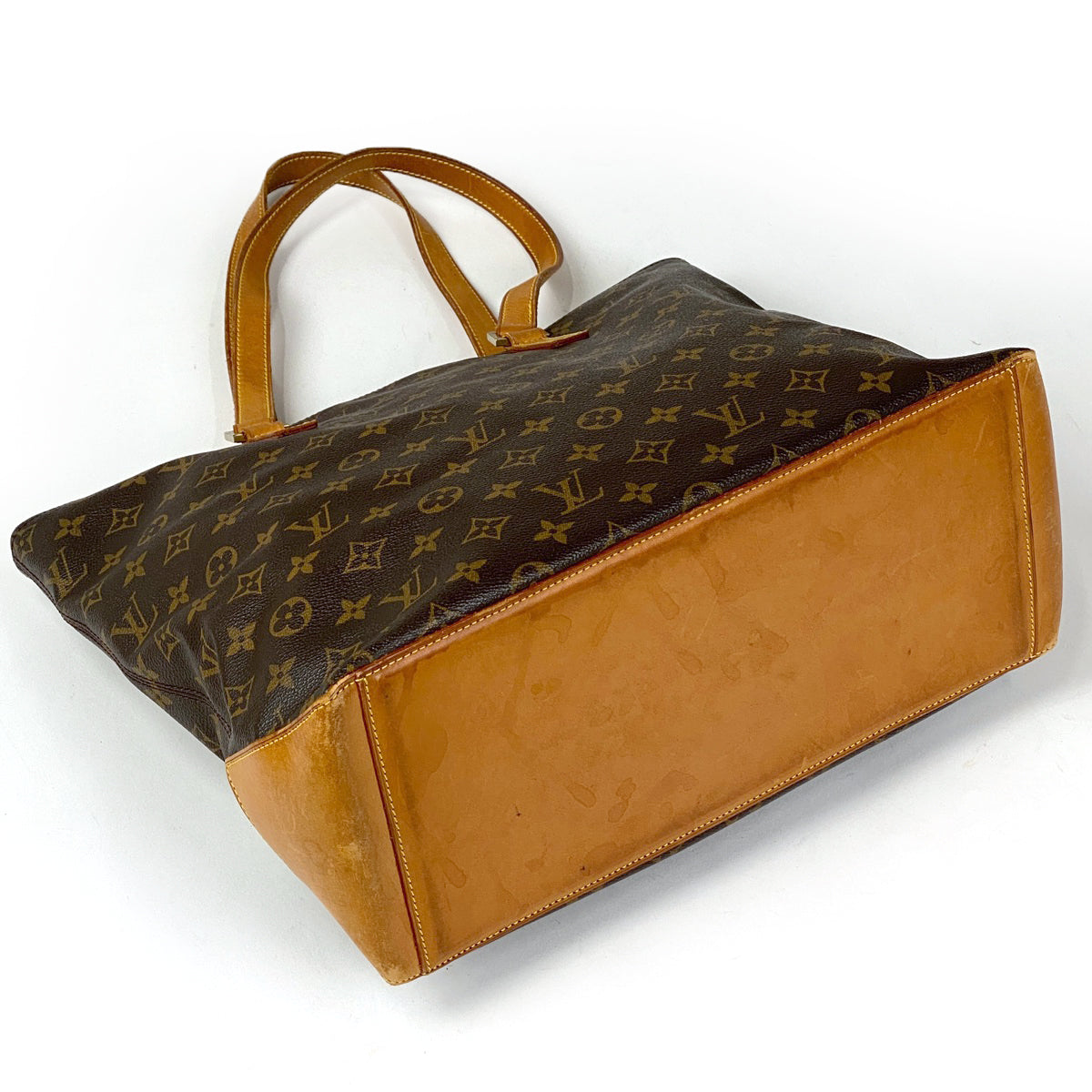 Louis Vuitton Mezzo Tote Shoulder Bag Shawl Monogram Brown