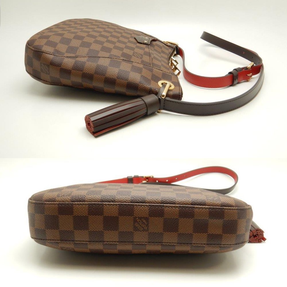 Louis Vuitton Damier South Bank Ebene Diagonal Shoulder Brown