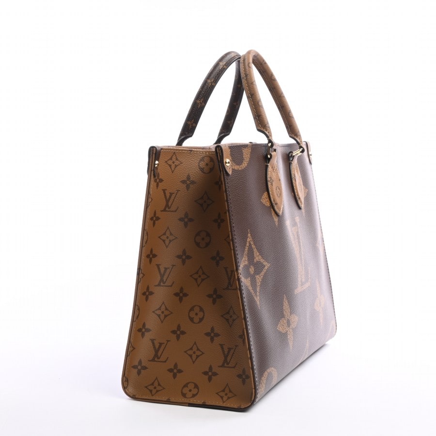 Louis Vuitton On The Go MM Tote Bag Monogram Giant Brown