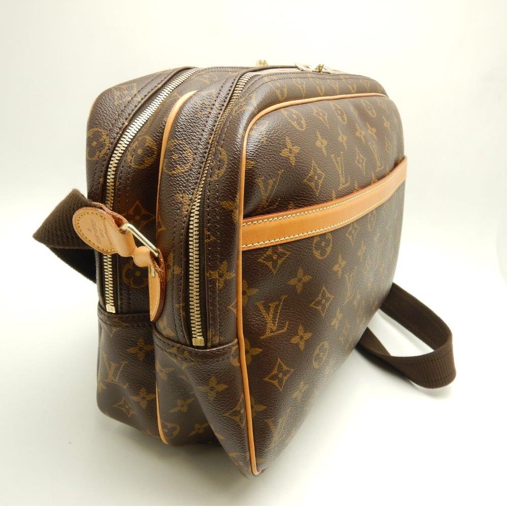 Louis Vuitton Monogram Reporter GM Brown