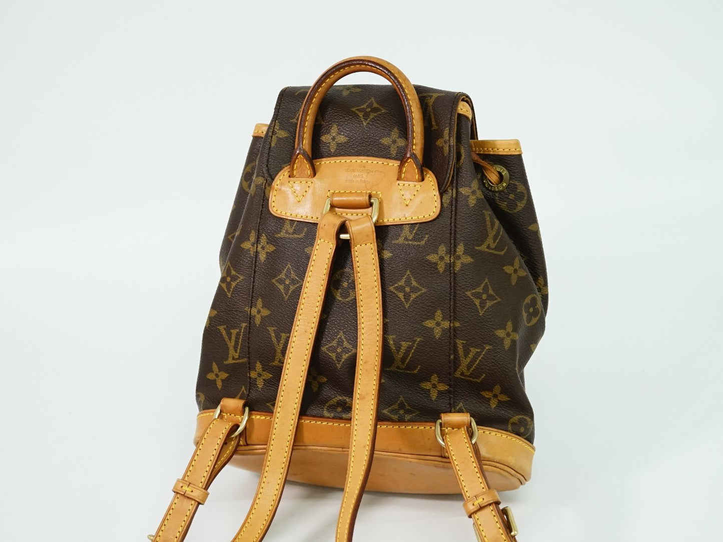 Louis Vuitton Mini Montsouris Monogram Rucksack Backpack Bag Brown