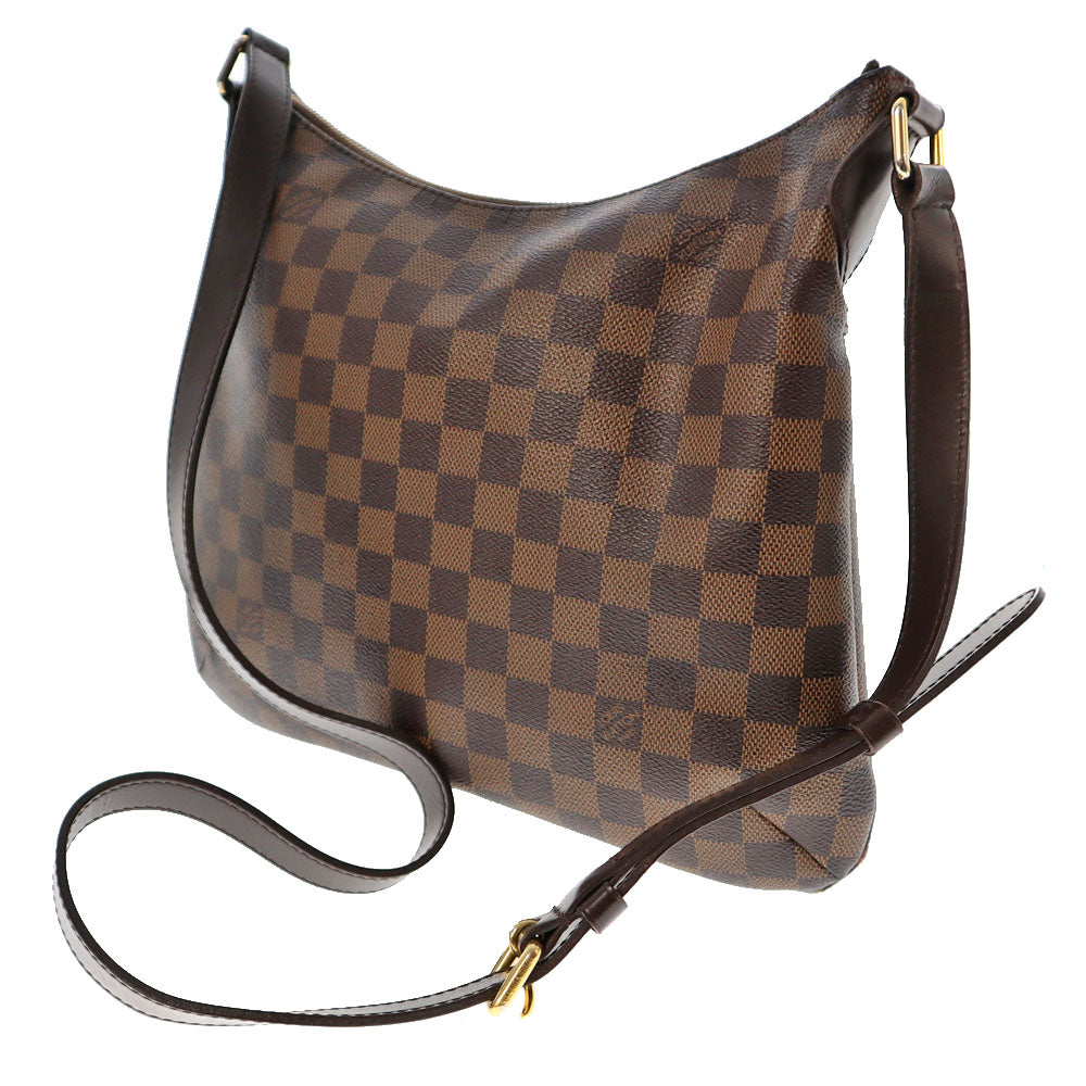 Louis Vuitton Diagonal Shoulder Bag Bloomsbury PM Damier Ebene Canvas Brown