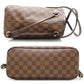 Louis Vuitton Damier Neverfull PM Ebene Tote Bag Brown