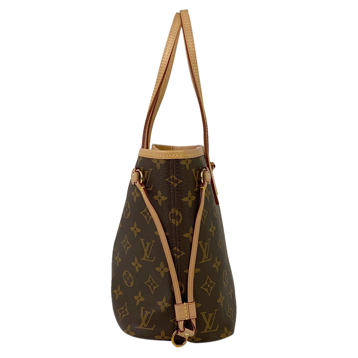 Louis Vuitton Neverfull PM Handbag Tote Bag Monogram Brown