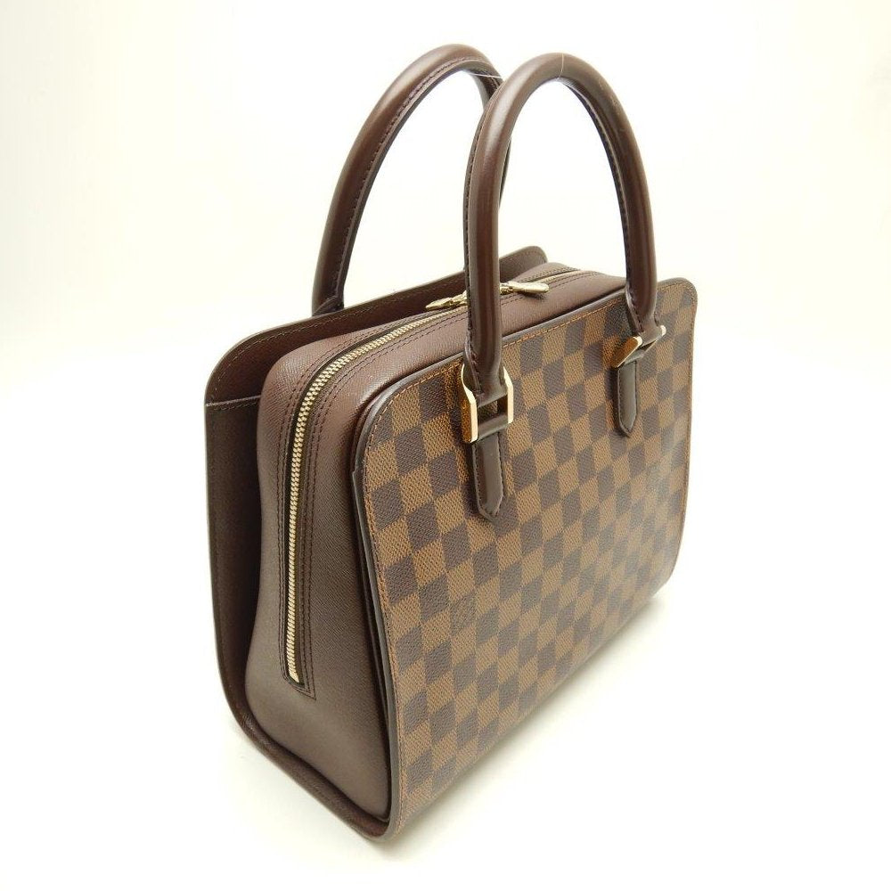Louis Vuitton Damier Triana Ebene Handbag Brown