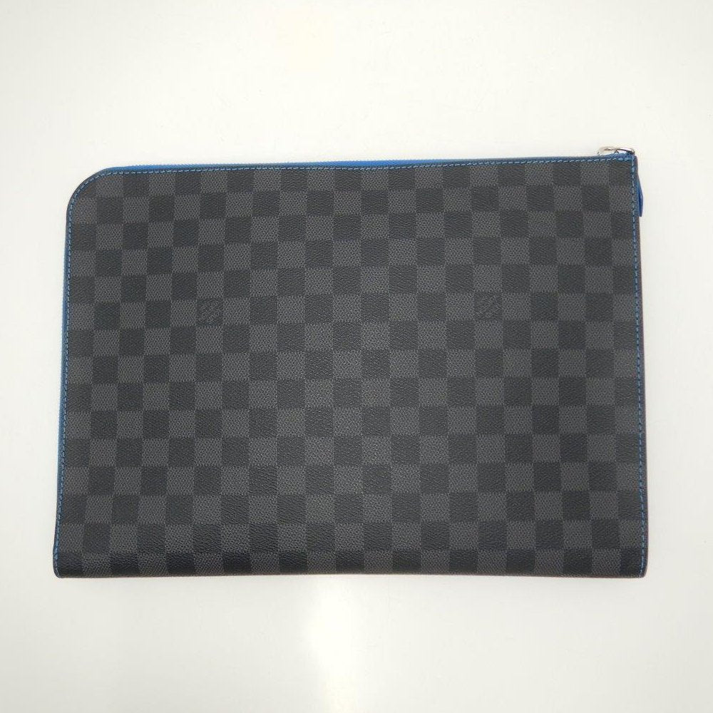 Louis Vuitton Damier Graphite Pochette Jour GM NM Blue
