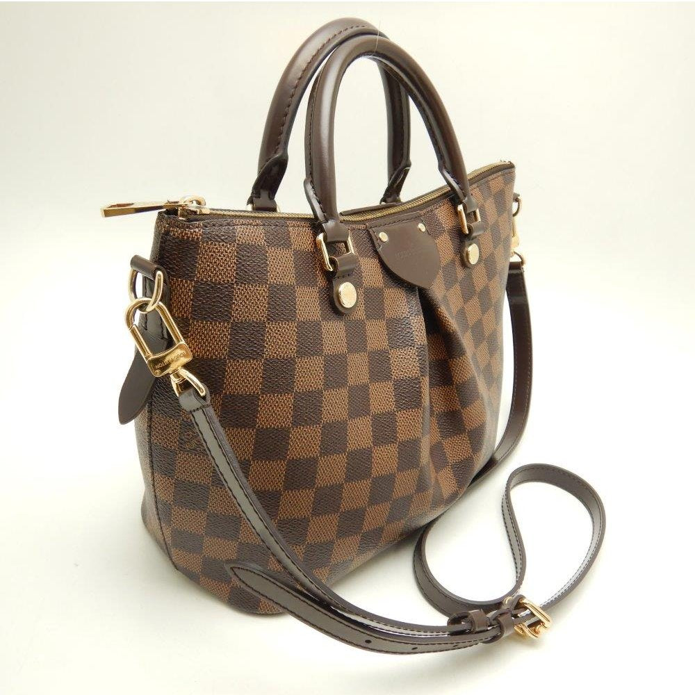 Louis Vuitton Damier Sienna PM Ebene 2WAY Bag Brown