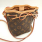Louis Vuitton Monogram Nano Noe Brown Mini Shoulder Crossbody