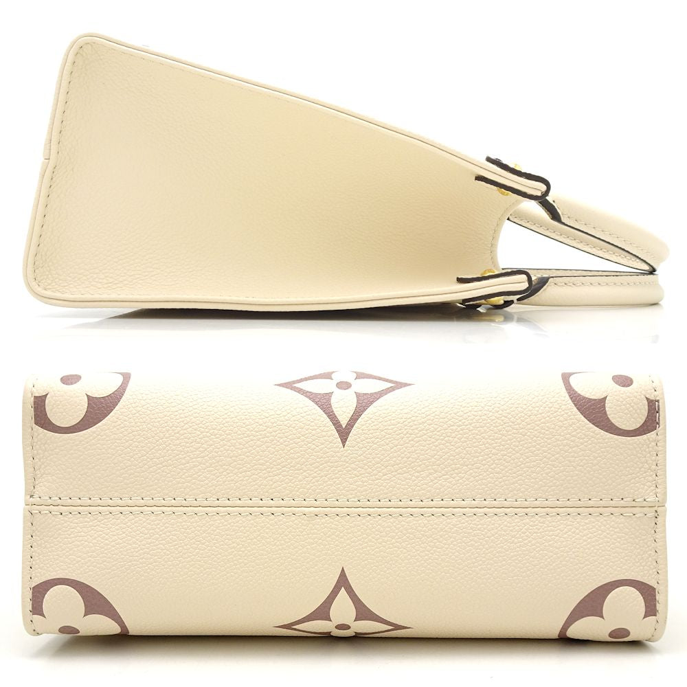 Louis Vuitton On The Go PM Amplant Bicolor Crème Bois de Rose