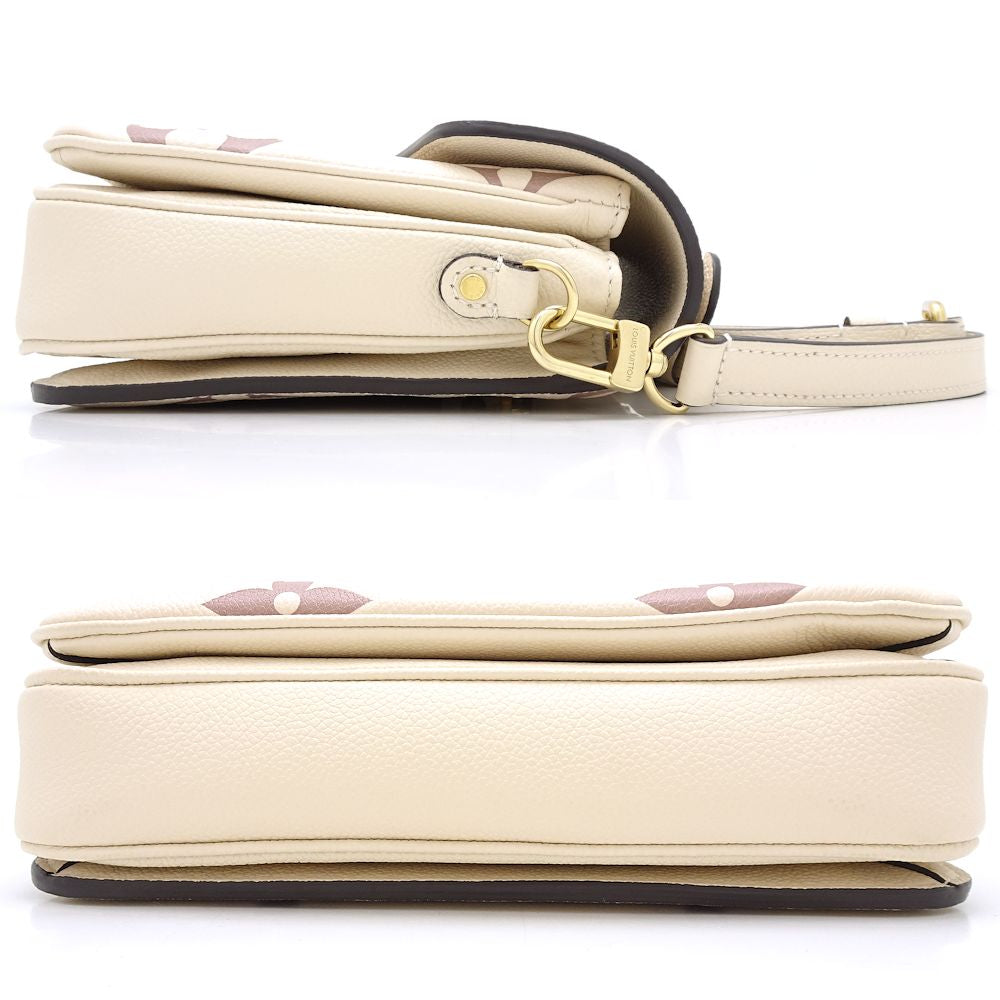 Louis Vuitton Pochette Metis MM Emplant Bicolor Crème Bois de Rose