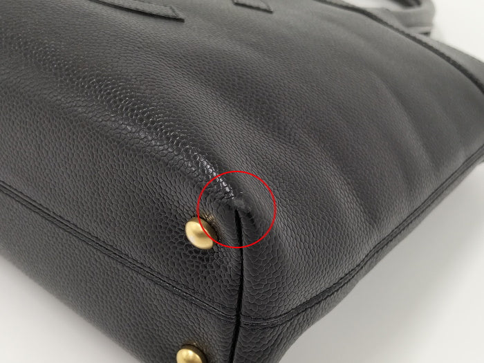 Chanel Tote Bag Caviar Skin Black