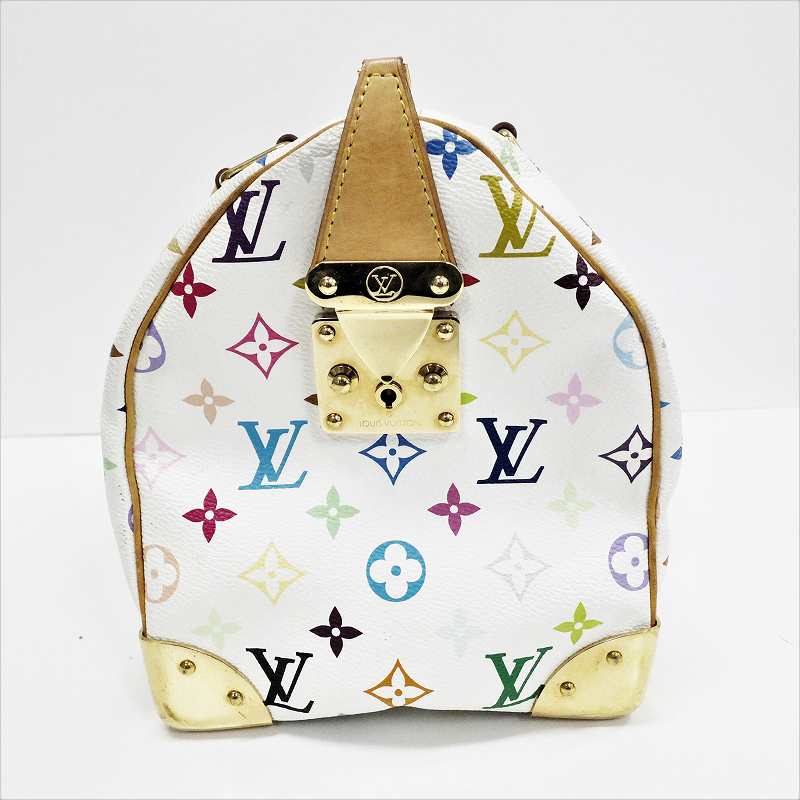 Louis Vuitton Speedy 30 Monogram Multicolor Handbag White