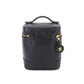 Chanel Vanity Hand Bag Caviar Skin Leather Black Cocomark Gold Hardware