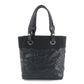 Chanel Paris Biarritz PM Tote Bag Pvc Nylon Leather Black