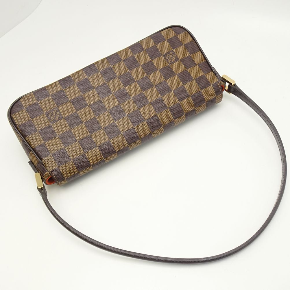 Louis Vuitton Damier Recoleta Ebene Handbag