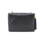 Chanel Matelasse Chain Shoulder Bag Leather Black Gold Metal Fittings