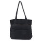 Chanel Quilted Tote Clutch Bag Nylon Leather Black Coco Mark Gold Hardware