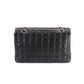 Chanel Chocolate Bar 2.55 Chain Shoulder Bag Black Leather