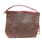 Louis Vuitton Kaisa Hobo Bag Shoulder Bag Damier Canvas Ebene Brown