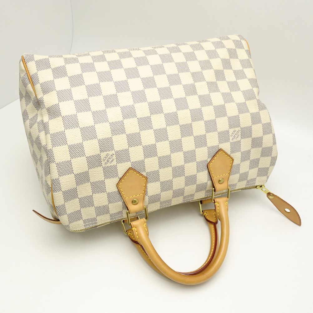 Louis Vuitton Damier Azur Speedy 30 Boston Bag