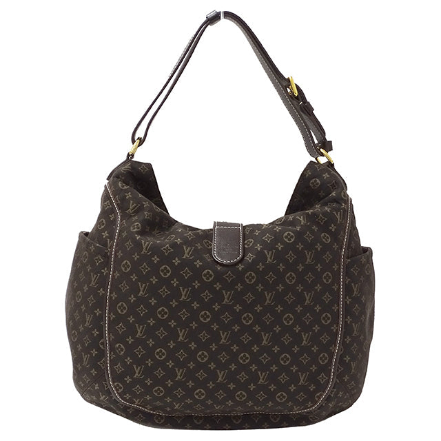 LOUIS VUITTON Denim Mahina XS Black Shoulder Bag Black