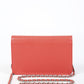 Chanel Timeless Wallet on Chain Red Orange Caviar Leather CC Crossbody Bag