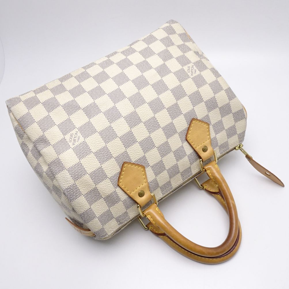 Louis Vuitton Damier Azur Speedy 25 Boston Bag
