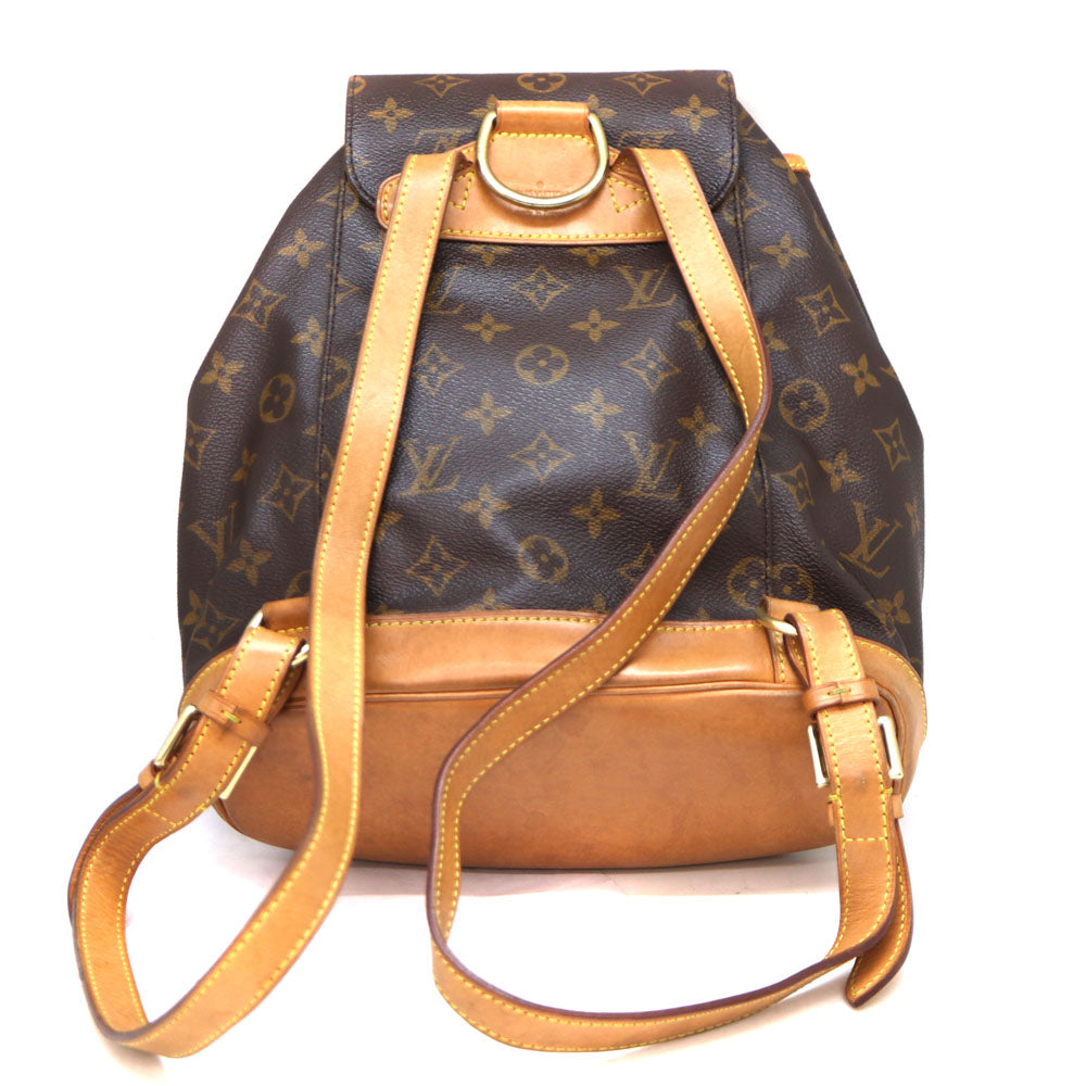 Louis Vuitton Montsouris MM Rucksack Backpack Monogram Canvas Brown