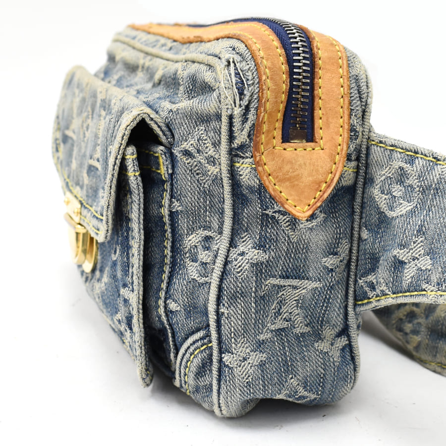 Louis Vuitton Bum Bag Body Bag Monogram Denim Blue