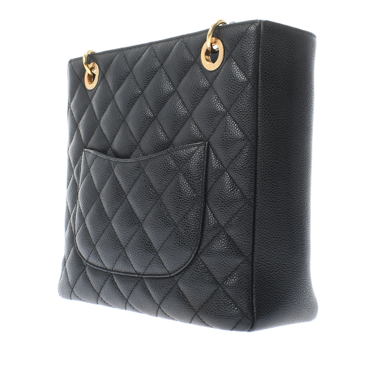 Chanel Matelasse PSt Black/gold Hardware Caviar Skin Tote Bag