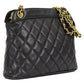 Chanel Chain Shoulder Bag Matelasse Black