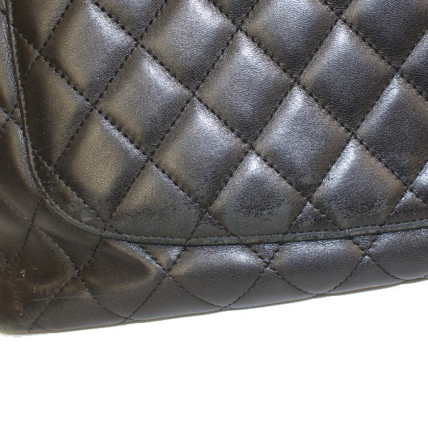 Chanel Cambon Line Large Tote Bag Black Pink