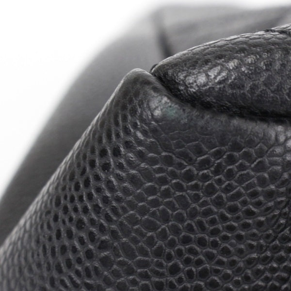 Chanel Chain Tote Bag GST Caviar Skin Shoulder Bag Black