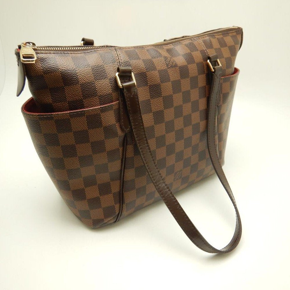 Louis Vuitton Damier Totally PM Ebene Shoulder Bag Brown
