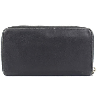 Chanel Round Zipper Long Wallet Black