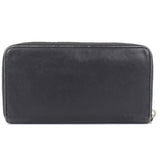 Chanel Round Zipper Long Wallet Black