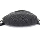 Chanel Matelasse Waist Bag Lambskin Pouch Black