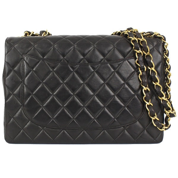 Chanel Chain Shoulder Bag Matelasse 30 Lambskin Black