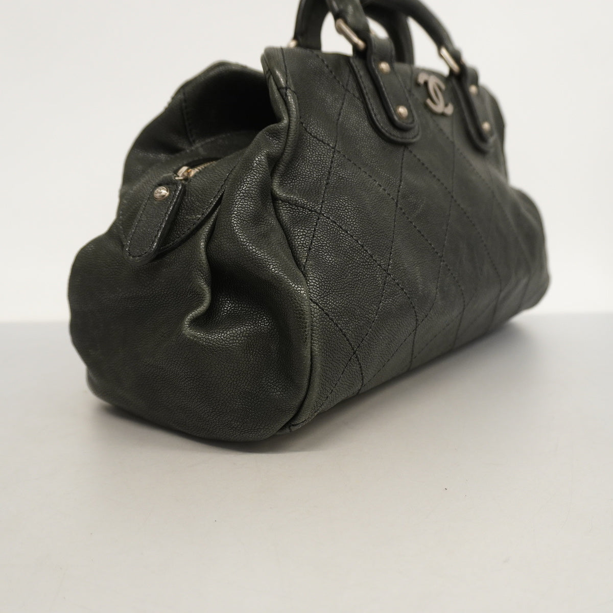 Chanel Handbag Matelasse Caviar Skin Black