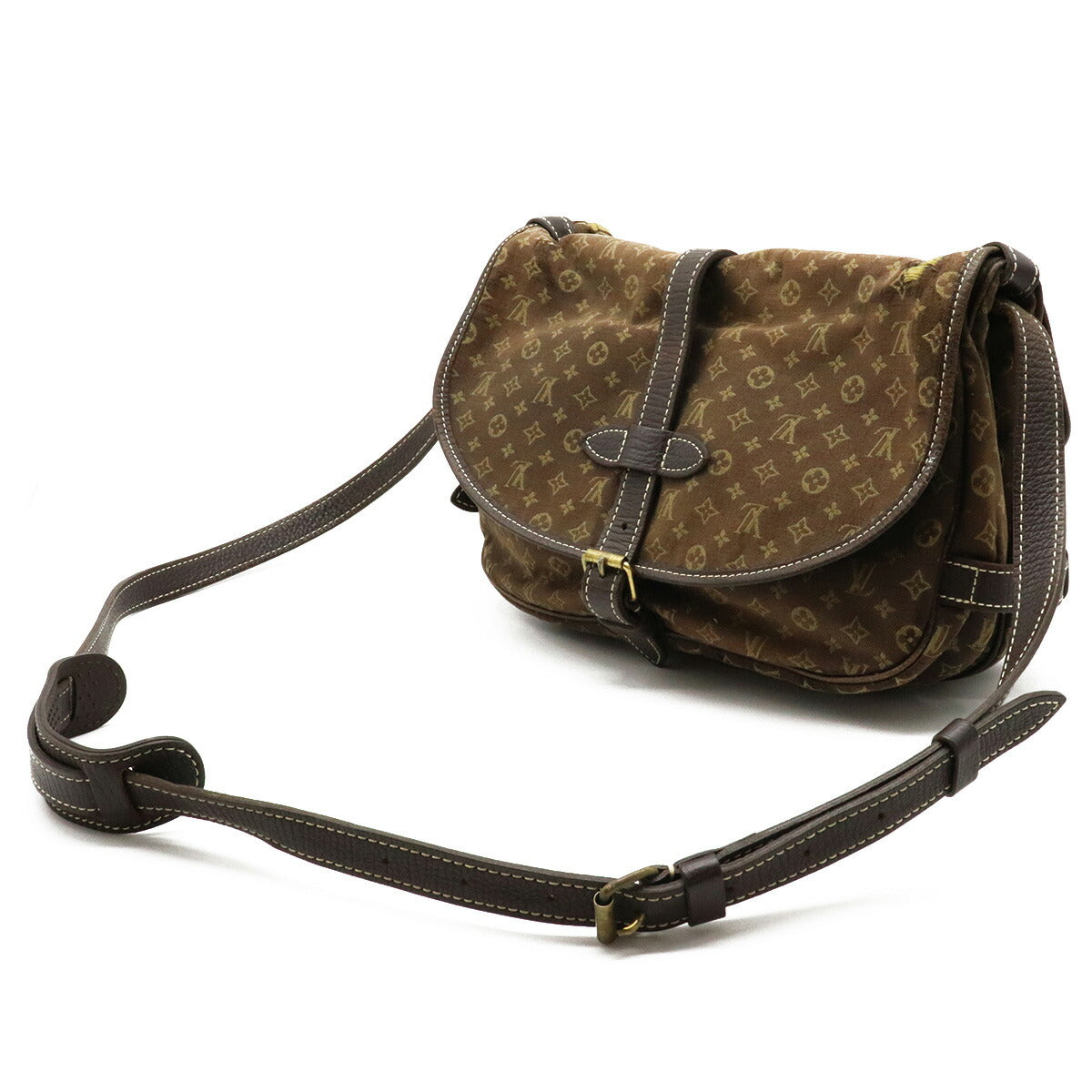 Louis Vuitton Monogram Minilan Saumur 30 Shoulder Bag Canvas Ebene