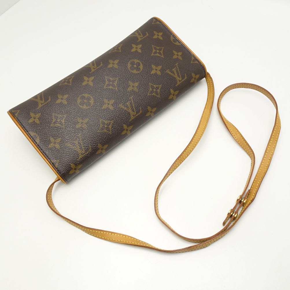 Louis Vuitton Monogram Pochette Twin GM Brown