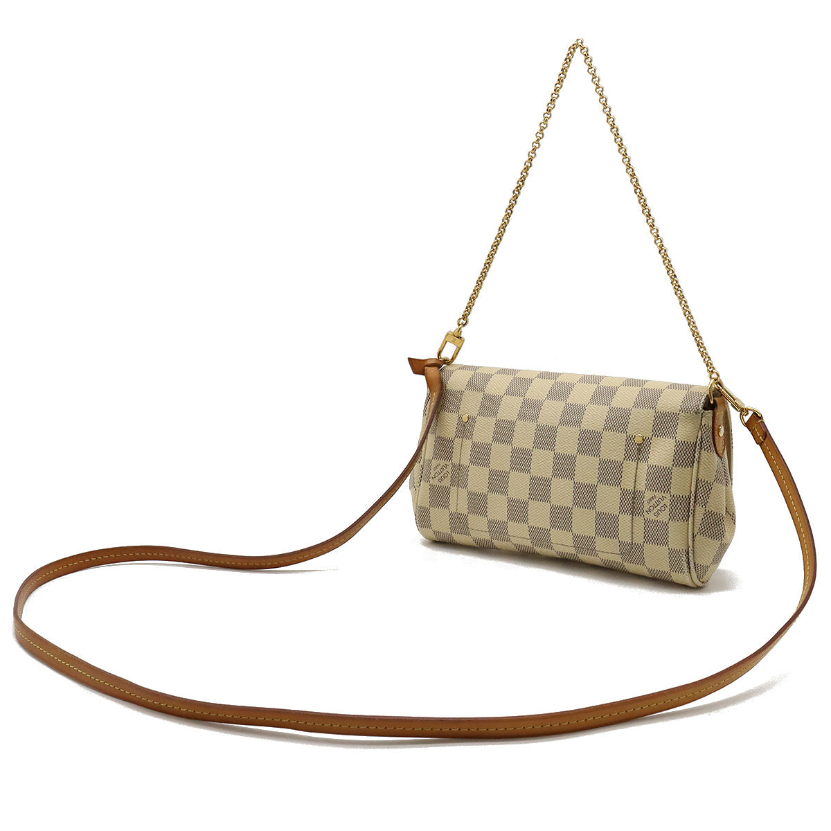 Louis Vuitton Damier Azur Favorite PM Accessory Pouch Chain Shoulder Bag