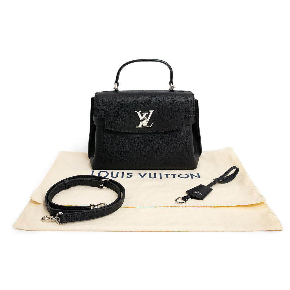 Louis Vuitton LockMe Ever BB Diagonal Soft Calf Leather Noir Black
